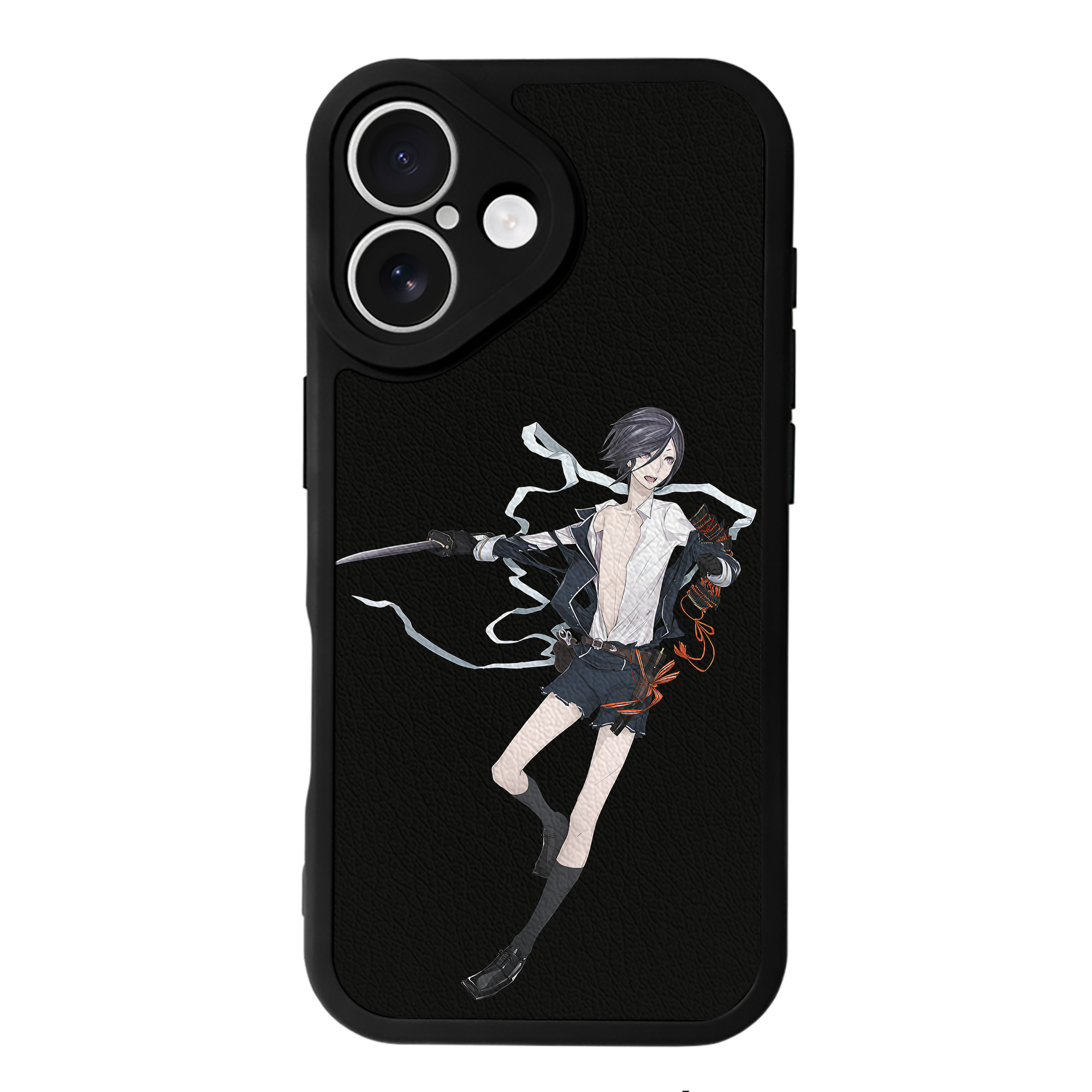 （画像用） 刀剣乱舞 Touken Ranbu 【iPhone 16シリーズ対応】シリコンスマホケース（レザー調） 材質：シリコン